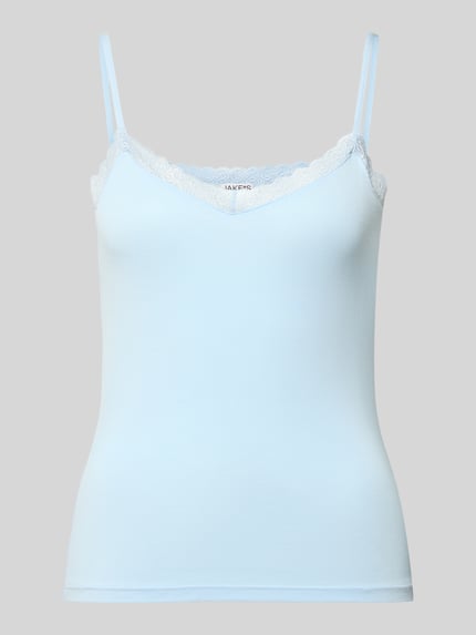 Top koronkowy z cienkimi ramiączkami Shop The Look MANNEQUINE