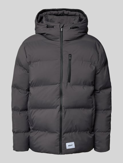 khujo Kurtka w stylu puffer z kapturem model 'Silas' Antracytowy 2