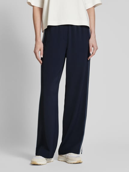 someday. Straight Leg Stoffhose mit Galonstreifen Modell 'Cevil' Marine 4