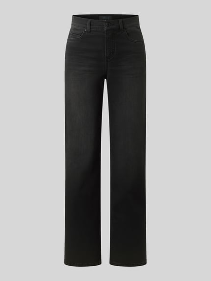 ANGELS Straight Fit Jeans aus Baumwoll-Mix Modell 'Lara' Anthrazit 2