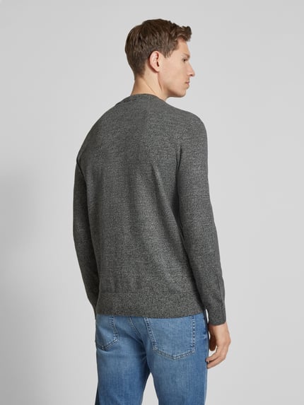 Tom Tailor Denim Regular Fit Strickpullover aus Baumwolle Anthrazit 5