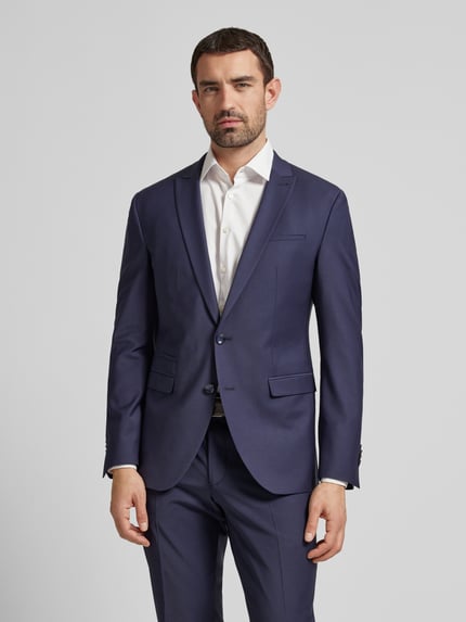 CINQUE Slim Fit 2-Knopf-Sakko mit Schurwoll-Anteil Modell 'Castello' Marine 4