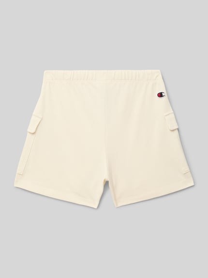 Champion Regular fit sweatshorts met logopatch Zand - 3