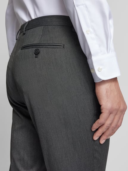 MCNEAL Super Slim Fit Anzughose mit Bügelfalten Anthrazit 3