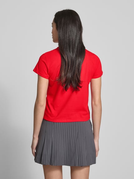 REVIEW T-Shirt mit Label-Print Kirsche 5