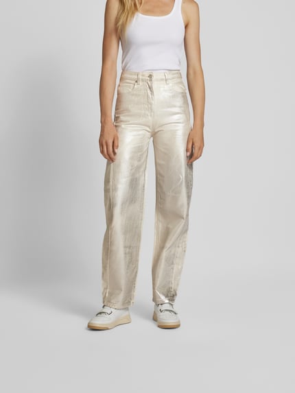 Iro Stoffen broek met 5-pocketmodel Ecru - 4