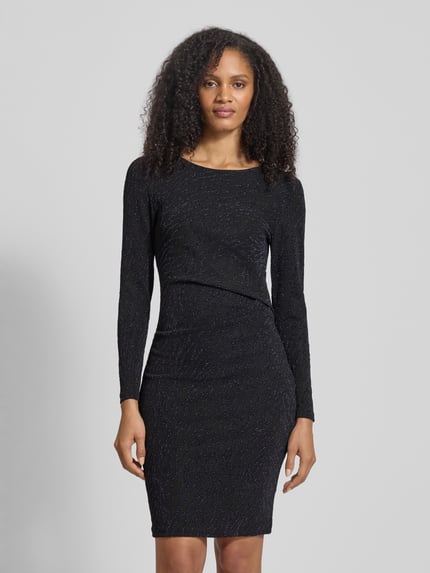 b.young Jurk met all-over dierenprint model 'Utta' Zwart - 4