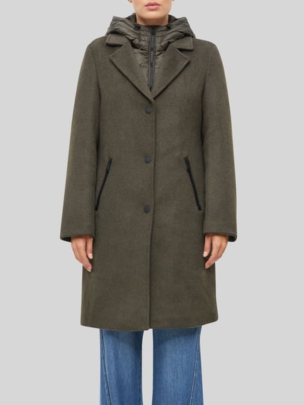 s.Oliver RED LABEL Mantel mit Kapuze Khaki 3