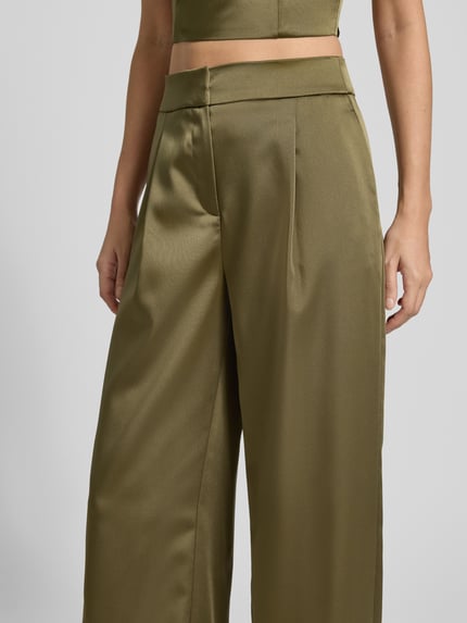 Jake*s Cocktail Stoffhose mit Bundfalten Oliv 3