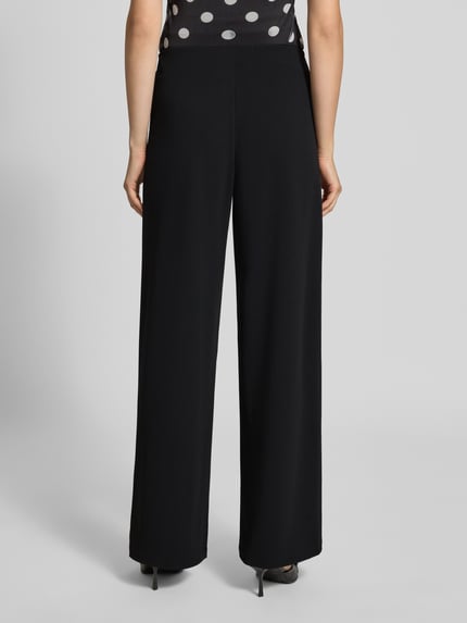 ONLY Wide Leg Leinenhose mit elastischem Bund Modell 'GOA' Black 5