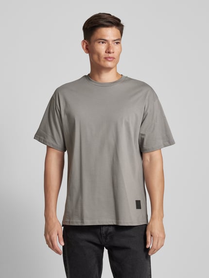 Elias Rumelis T-Shirt mit Rundhalsausschnitt Modell 'Quentino' Mittelgrau 4