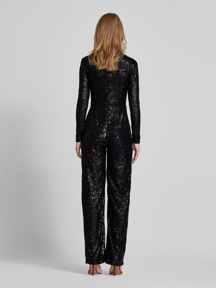 SISTAGLAM Jumpsuit met pailletten Zwart - 5