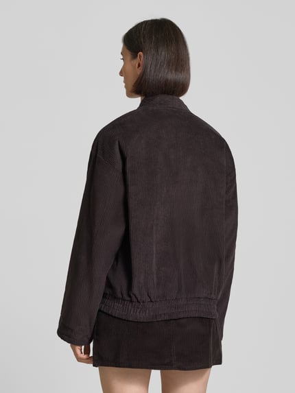 LOLLYS LAUNDRY Jacke mit Stehkragen Modell 'Hawaii' Schoko 5