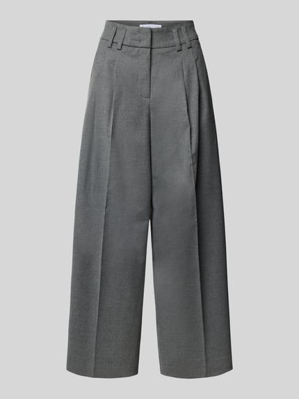 Raffaello Rossi Balloon Fit Stoffhose mit Viskose-Woll-Anteil Modell 'MAYLA' Mittelgrau Melange 2