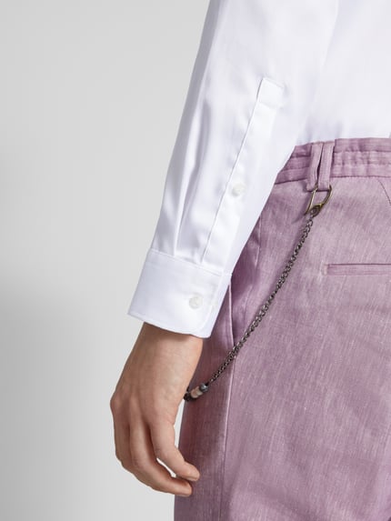 Jake*s Koszula biznesowa o kroju regular fit z satyny Biały 3