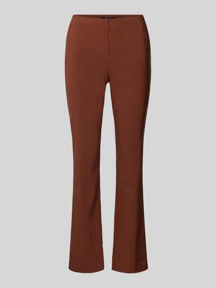 Stehmann Stoffhose mit Teilungsnähten Modell 'INA' Hellbraun 2