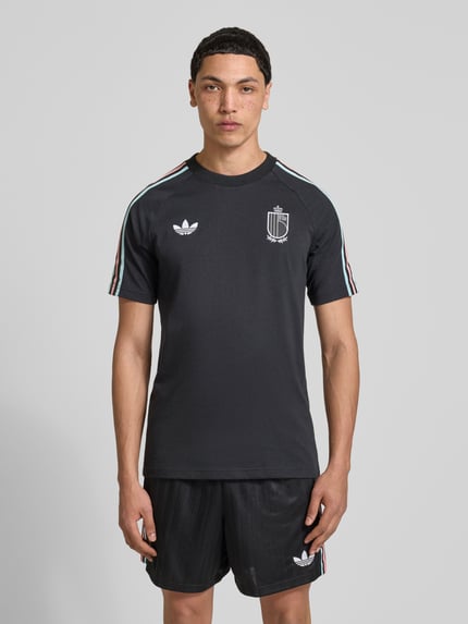 adidas Originals regular fit T-shirt van katoenmix model 'RBFA OG' Zwart - 4