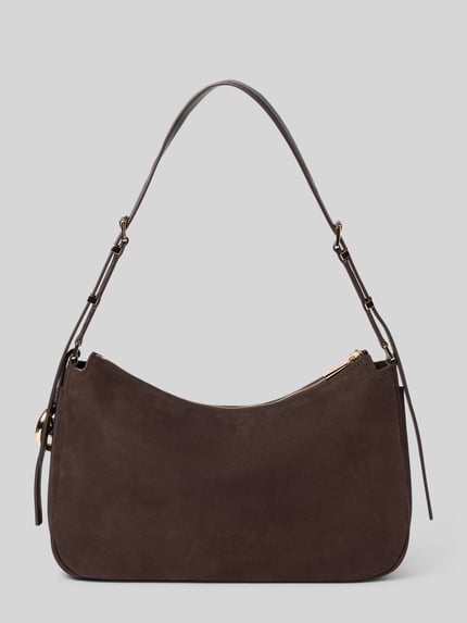MICHAEL Michael Kors Umhängetasche mit Logo-Anhänger Modell 'NOLITA' Dunkelbraun 3