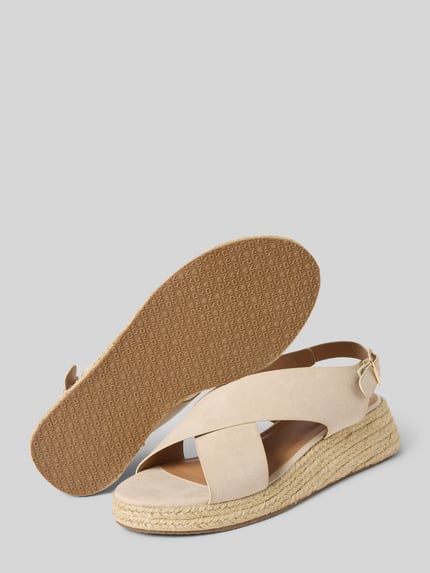 ONLY Wedges met open tenen, model 'MINERVA-2' Ecru - 4