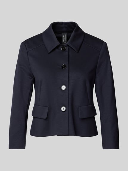 Marc Cain Blazer met platte kraag Marineblauw - 2