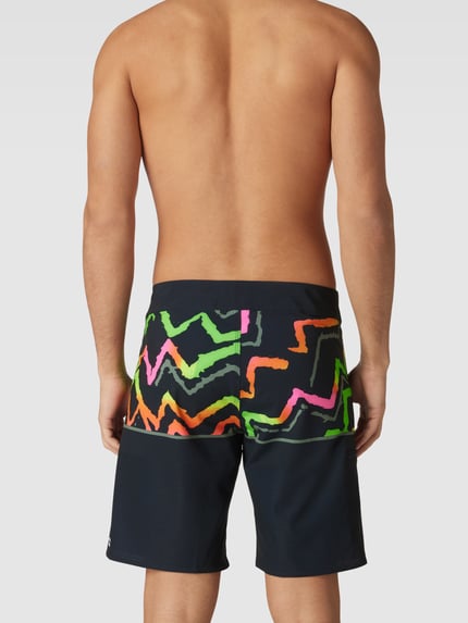 Billabong Zwembroek met all-over motief, model 'FIFTY' Zwart - 4