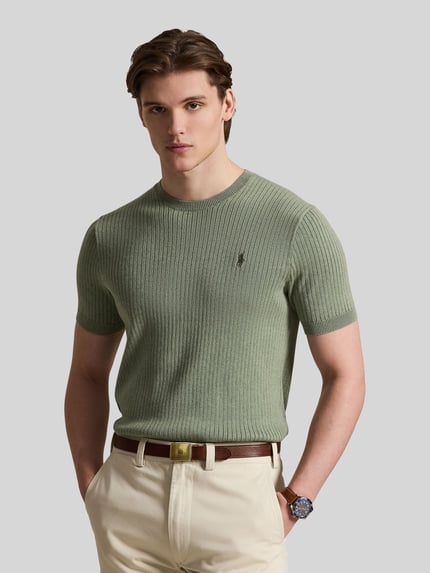 Polo Ralph Lauren Regular Fit T-Shirt aus reiner Baumwolle ' Hellgruen 4