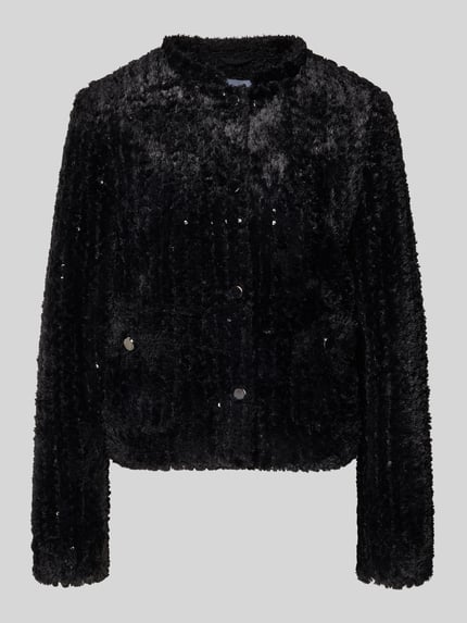 MORE & MORE Slim Fit blazer met opgestikte zakken Zwart - 2