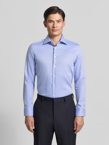 Seidensticker Koszula biznesowa o kroju slim fit z czystej bawełny Błękitny 4