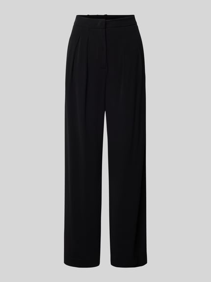 MM by Max Mara Stoffhose aus Viskose mit elastischem Bund Modell 'REA' Black 2