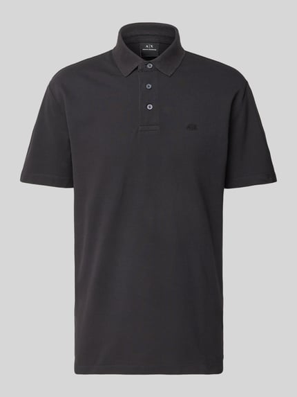 Armani Exchange Poloshirt met korte knoopsluiting Marineblauw - 2