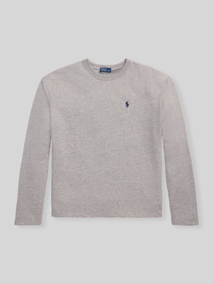 Polo Ralph Lauren relaxed fit shirts met lange mouwen van puur katoen Middengrijs gemêleerd - 2
