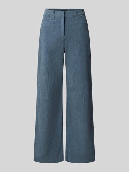 s.Oliver BLACK LABEL Regular Fit Cordhose mit weitem Bein Bleu 2