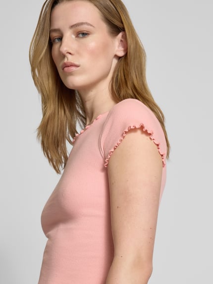 REVIEW T-Shirt mit Muschelsaum Rosa 3