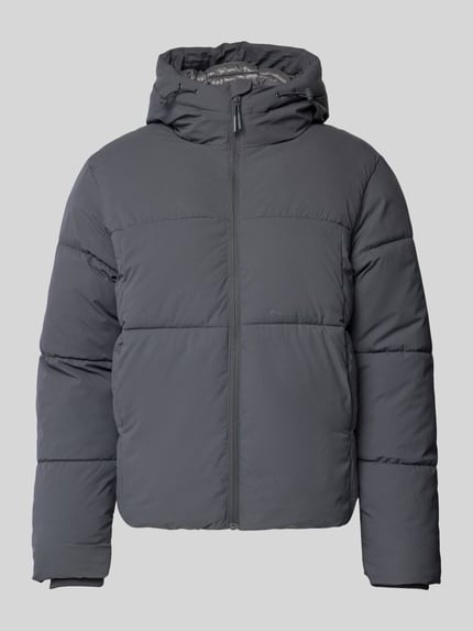 JACK & JONES Regular fit buffer jacket met capuchon Model 'Jorve' Antraciet - 2