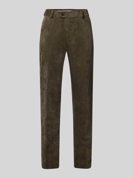 Carl Gross Cordhose mit französischen Eingrifftaschen Modell 'Tomte' Gruen 2