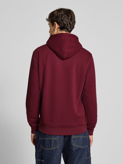 Tommy Jeans Regular Fit Hoodie aus Baumwoll-Mix Bordeaux 5