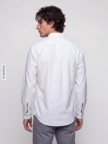 Polo Ralph Lauren Freizeithemd aus reiner Baumwolle mit gesticktem Motiv-Detail Weiss 5