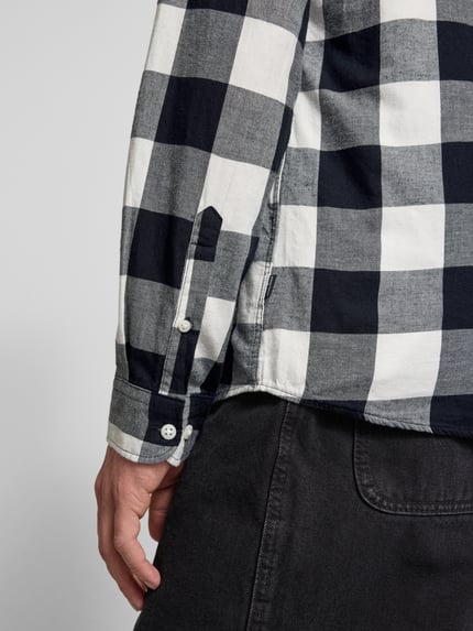 JACK & JONES Regular fit vrijetijdsoverhemd van twill, model 'Gingham' Wit - 3