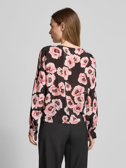 Marc Cain Regular Fit Bluse mit U-Boot-Ausschnitt Black 5