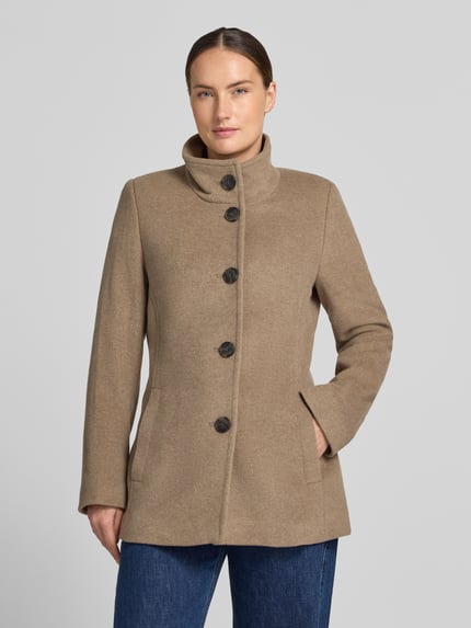FUCHS SCHMITT Jacke mit Stehkragen und Eingrifftaschen Taupe 4