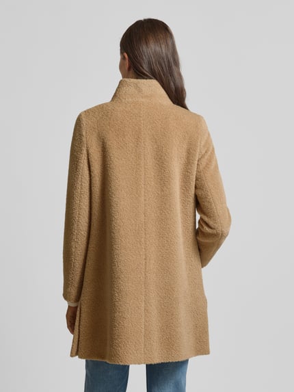 ICONS Cinzia Rocca Wollmantel mit Stehkragen Camel 5