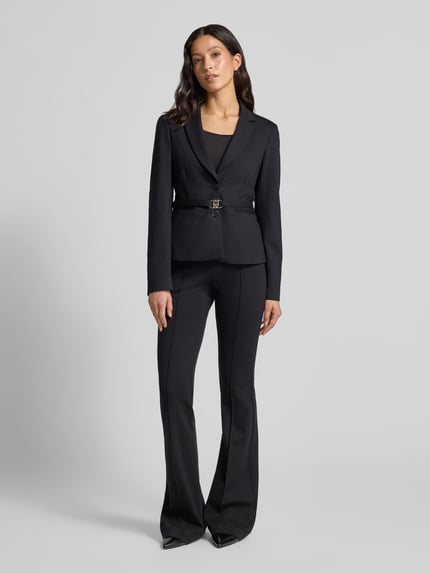 Liu Jo White Bootcut pantalon met riem Zwart - 1