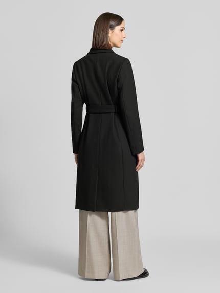 Christian Berg Woman Selection Lange jas met wol Zwart - 5