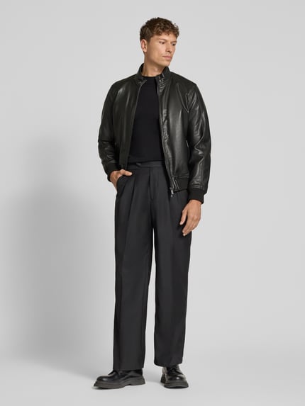 MARKUP Jacke in Leder-Optik mit Zweiwege-Reißverschluss Black 1