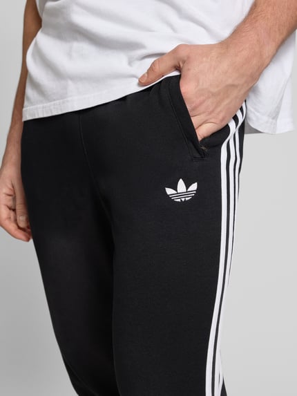 adidas Originals sweatpants met elastische band Zwart - 3