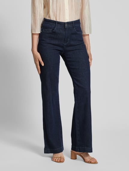 Brax Flared Jeans mit Eingrifftaschen Modell 'MAGIC MAINE' Dunkelblau 4