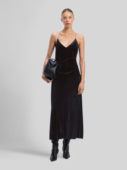 HUGO Abendkleid mit Kettenträgern Kelvet-1 Black 1