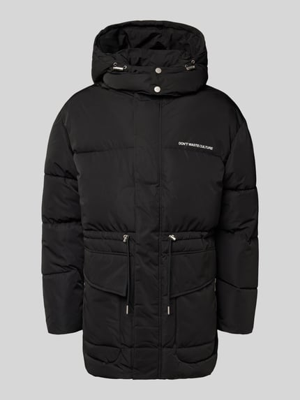 Don´t Waste Culture Parka z kapturem model ‘Briska’ Czarny 2