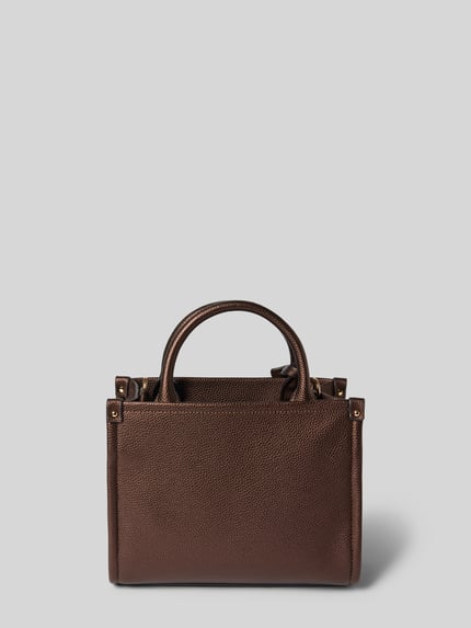 Produktfoto, torebka 'Handtasche in Leder-Optik' od Liu Jo White, brązowa, materiał skóropodobny, detal z logo, Szerokość w rozmiarze 1: 26 cm, Długość w rozmiarze 1: 21 cm, Głębokość w rozmiarze 1: 10 cm, Długość paska na ramię w rozmiarze 1: 120 cm
