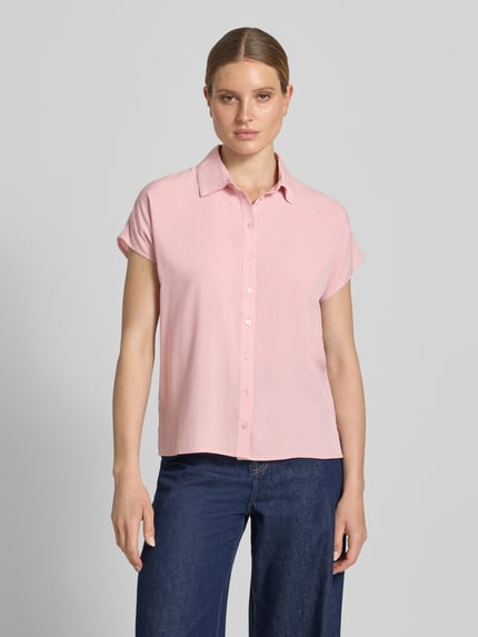 Christian Berg Woman relaxed fit blouse van viscose Oudroze - 4